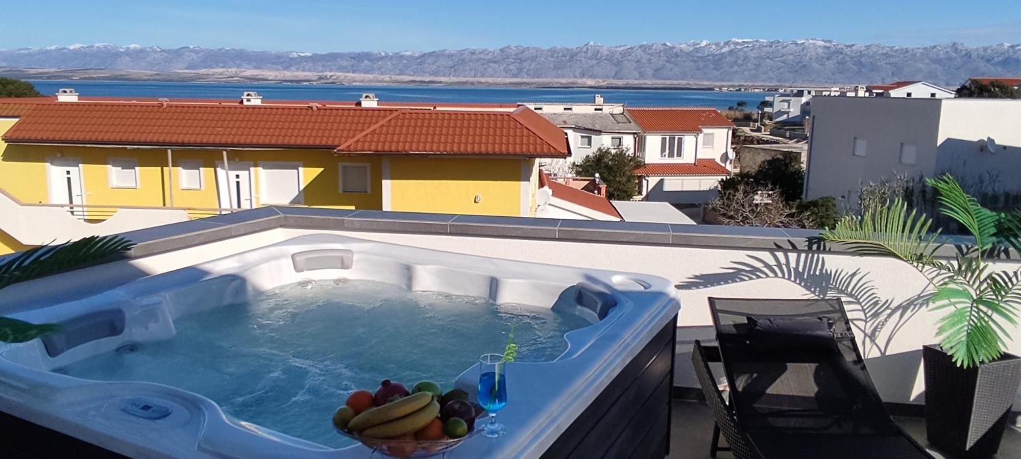 Luxurioeses Penthouse Welle Mit Whirlpool, Grill Und Meerblick Vir Exterior foto